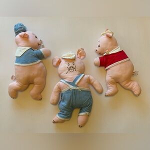 Vintage Three Little Pig Toys
